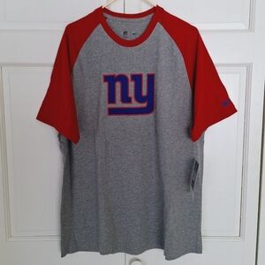 Nike NFL Team Apparel NY Giants raglan shirt -- NWT